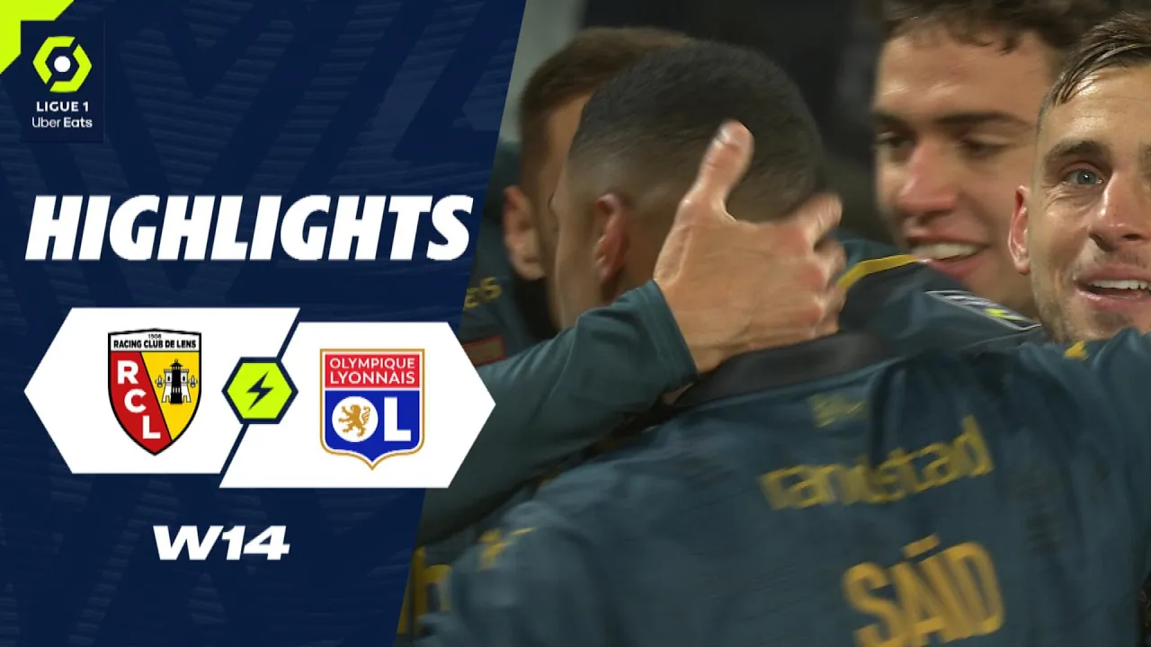 RC LENS - OLYMPIQUE LYONNAIS (3 - 2) - Highlights - (RCL ...