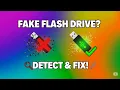Fake USB Flash drive how to check and fix