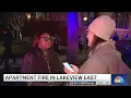 Fire tears through apartment building in Lakeview East