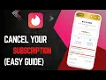 How to Cancel Tinder Subscription