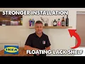 How To Hang a Floating Lack Shelf a Stronger Way