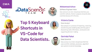 Top 5 Keyboard Shortcuts in VS-Code for Data Scientist 2020 Data Scientist Python Developer