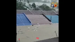 الفلبين الآن رياح سرعتها 350 كلم في الساعة وفيضانات تسونامي أخطر إعصار بقوة 5 فريدي يمحو مدن 