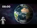 8-Minute Outer Space Timer Floating Astronaut Ambient Space Music Alarm