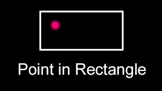 Check Point in Rectangle Collision Intersection Test Same algorithm in Java JavaScript C C