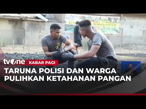 Taruna Polisi dan Warga Melakukan Pemulihan Ketahanan Pangan di Aceh Tamiang