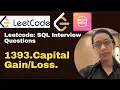 Leetcode SQL 1393 Capital