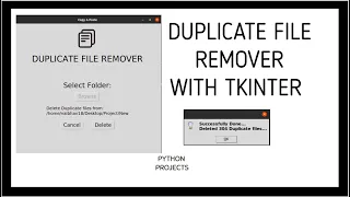 Python Project - Duplicate File Remover with UI Tkinter