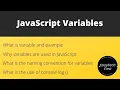 JavaScript Variables part-1