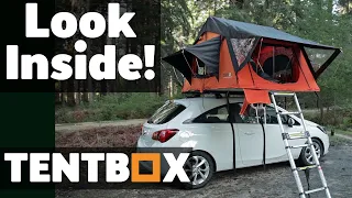 LOOK INSIDE TentBox Lite Car Roof Tent