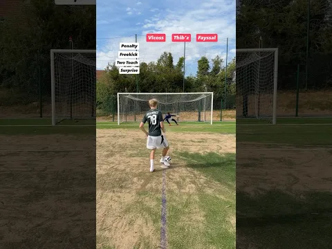 Best 4 shots challenge🔥 #football #footballskillschallenge #soccer #challenge