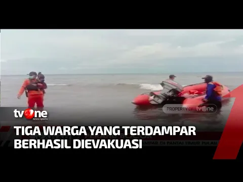 Perahu Bocor, 3 Orang Terdampar di Pantai Timur Pulau Selayar