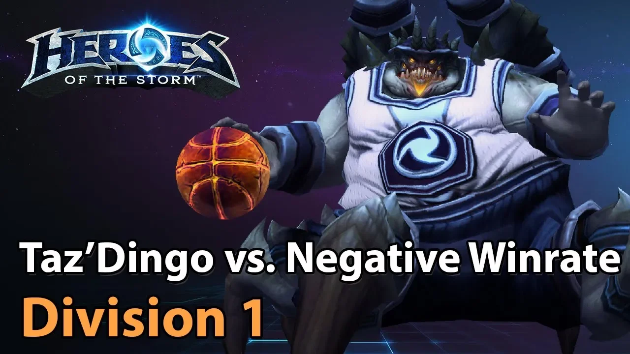► Heroes of the Storm: Negative Winrate vs. Taz'Dingo - Division 1 HeroesLounge