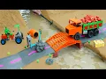 Download Lagu DIY Mini Truck Builds Brick \u0026 Metal Railing Bridge | Fun Construction Science Project