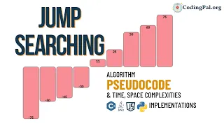 Jump Searching Algorithm Pseudocode Time Space Complexities Searching Algorithm CodingPal org