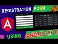 Registration form in angular 8 How to use bootstrap in Angular 8 Angular 8 Forms Ujjwal Tips