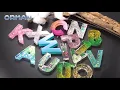 How to make a letter resin molds