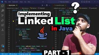 Implementation of Linked List in Java Coding Wallah - Part 1