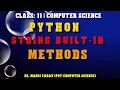python string built-in methods