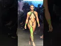 Celina Smith The Black Tape Project Green And Black Tape Los Angeles Swim Week 2023