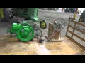 1930 John Deere 1 hp Hit n Miss Engine with 5 Gallon Ice Cream Maker by Country Freezer