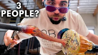 Why This Glass Acorn Takes 3 People to Make (Full Glass Blowing Process)