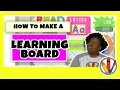 How to Setup Your Learning Board for Toddlers-Kindergarteners Creative Kinders