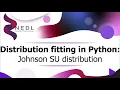 Distribution fitting in Python Johnson SU distribution