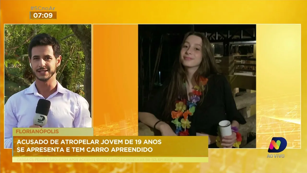 Homem suspeito de atropelar jovem de 19 anos na Beira-Mar de Florianópolis presta depoimento