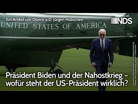 Pru00e4sident Biden und der Nahostkrieg u2013 wofu00fcr steht der US-Pru00e4sident wirklich? | Ju00fcrgen Hu00fcbschen | NDS