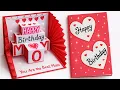 DIY Pop-Up Birt ay Card for MOM Beautiful Handmade Surprise Card Making