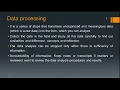Data processing in research work