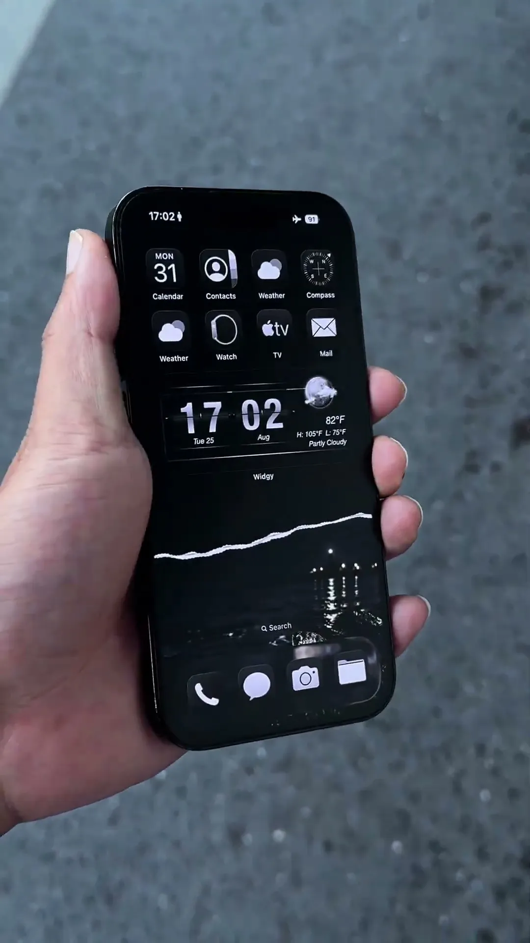 Summer Night iPhone Wallpaper Setup Preview