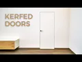No Trim Doors Kerf Doors Before and After