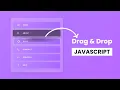 Drag and Drop Navigation Menu in JavaScript