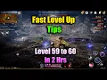 Black Desert Mobile Fast Level Up Tips Lvl 59 to 60 In 2 Hrs Method