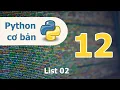 Lap trinh Python co ban - Bai 12 List 02