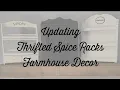 Updating Thrifted Spice Racks Farmhouse Decor Thrift to Tresure