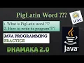 PIGLATIN Word Java ICSE Class 10 String Handling Programs Computer Applications