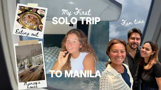 My first solo trip to Manila! | Fam time, visiting nanay's house and eating out