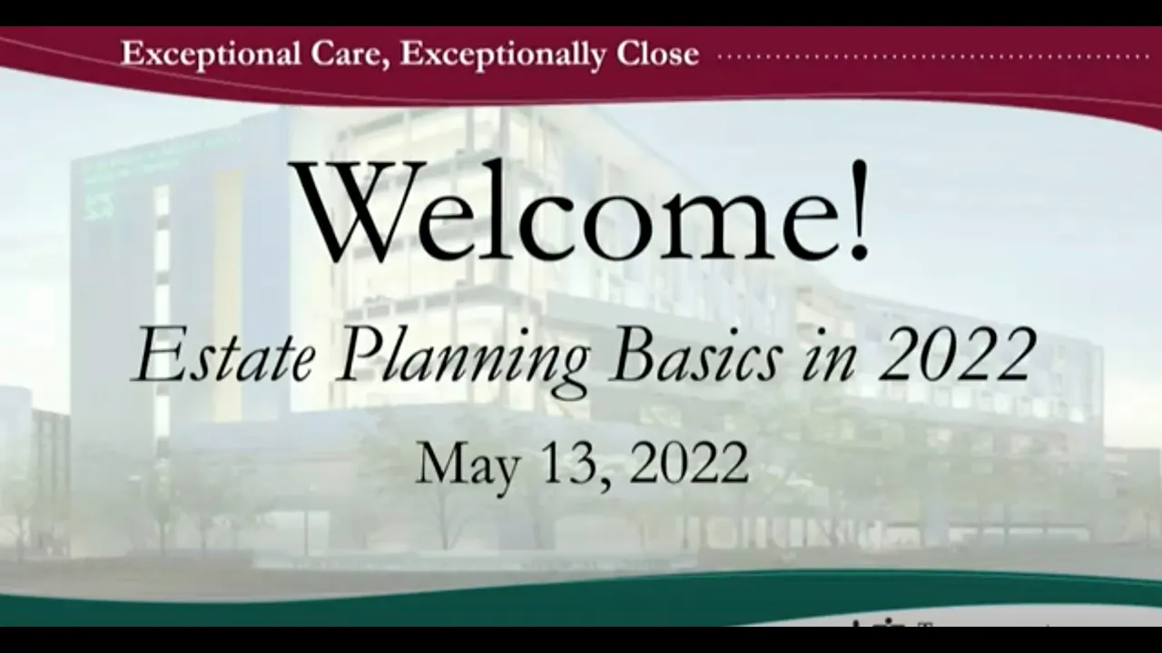 Estate Planning Basics in 2022