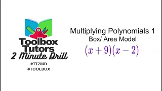 Multiplying Polynomials Example 1 Box Method