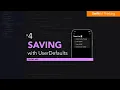Save and persist data with UserDefaults Todo List