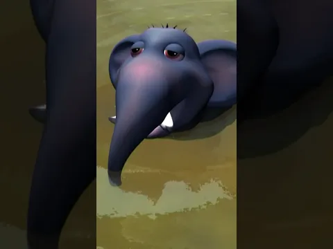 யானை சிக்கலில்! 🐘💦 Tamil Elephant Rhyme ✨ Kids Short #short #shorts