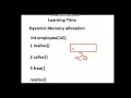 Dynamic Memory Allocation Introduction Hindi