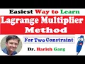 Lagrange Multiplier Method with Two Equality Constraints