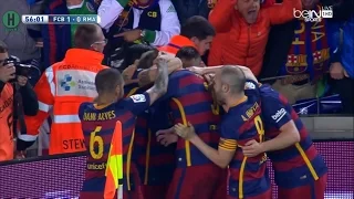 ملخص مبارة برشلونة و ريال مدريد 1 2 الدوري الإسباني 2 4 2016 