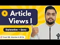 Article Views I Leetcode 1148 SQL - 50 Study Plan Crack SQL Interviews in 50 Qs