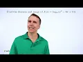 Art of Problem Solving Logarithm Domain and Range