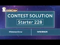 Minimize Error MNERROR Starter 228 CodeChef Solution